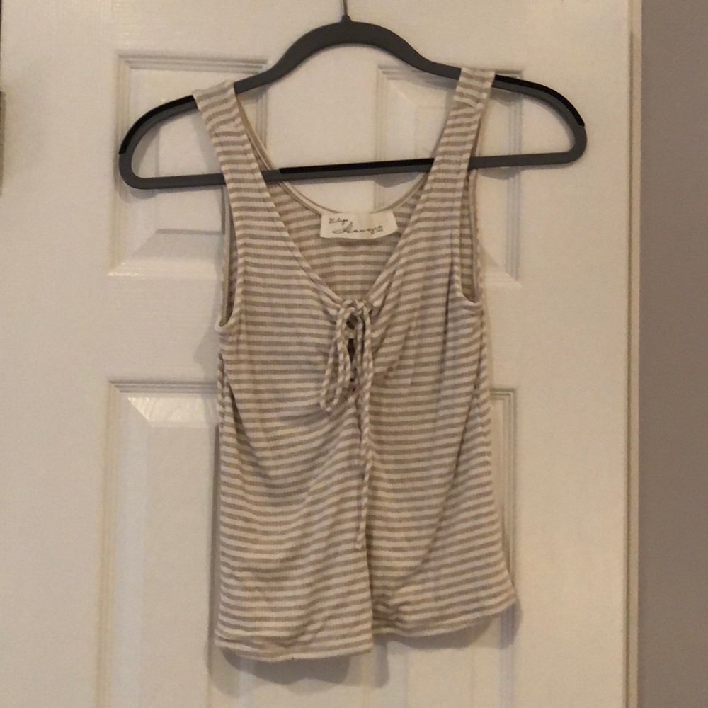 Striped Cropped tank top